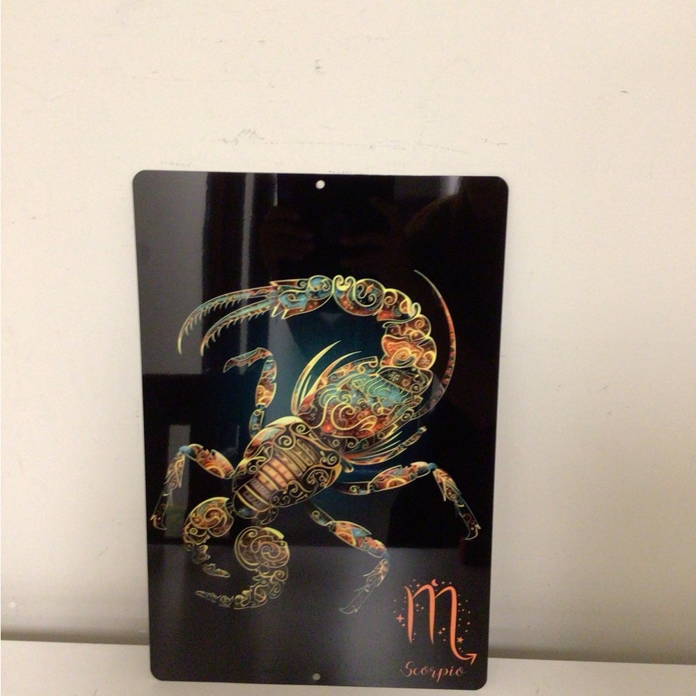 horoscope wall art scorpio horoscope metal tin sign